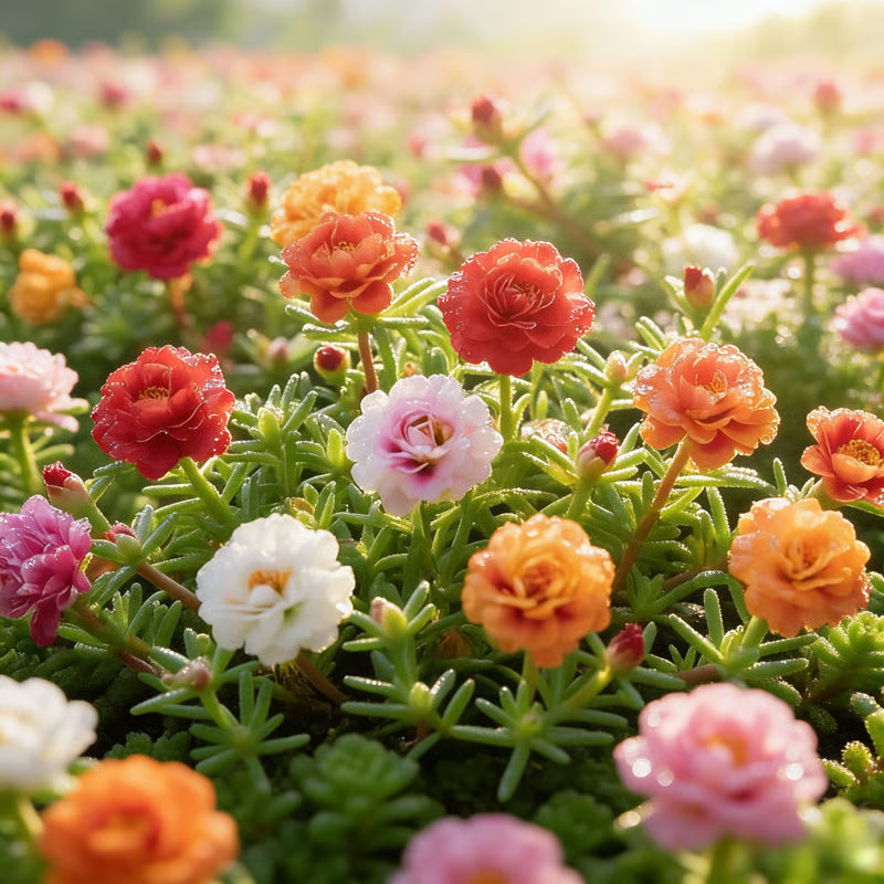 BloomBurst – Mélange de graines pour portulak d'été coloré et fleurs vivaces