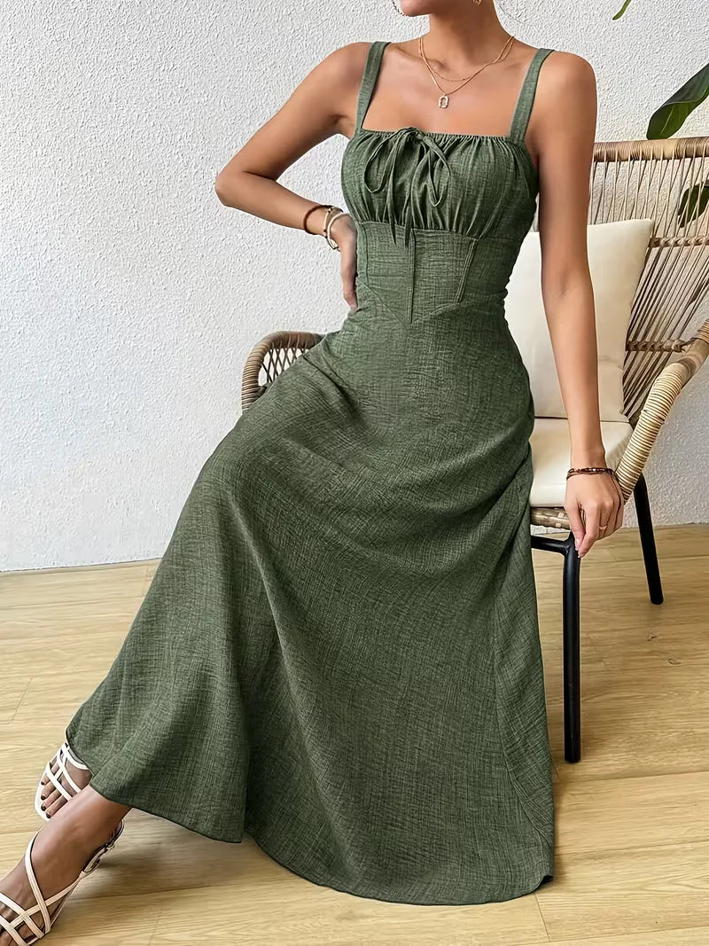 Wrap Dress with Spaghetti Straps