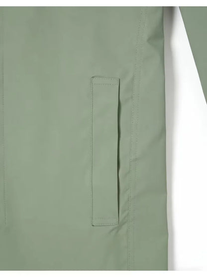Slim fit trench coat with pocket detail