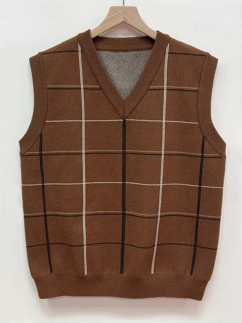 Sleeveless Waistcoat with V-Neck