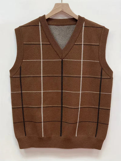 Sleeveless Waistcoat with V-Neck