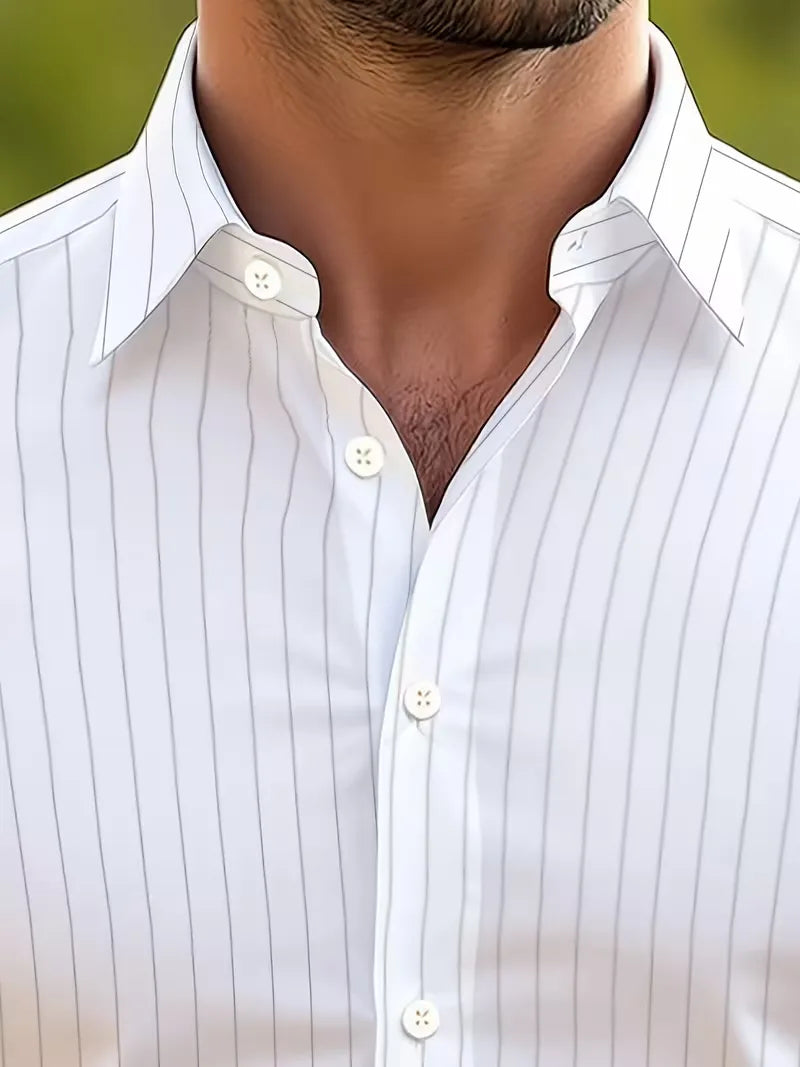 Smart shirt with mandarin collar