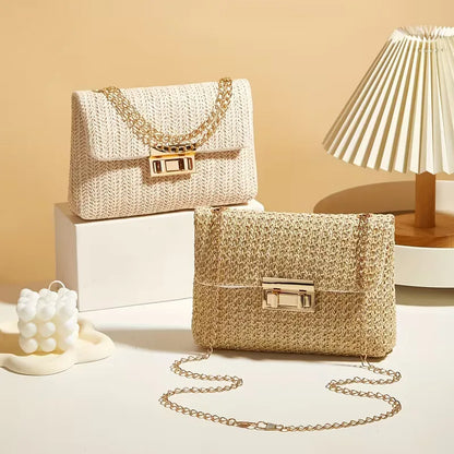 Shoulder Bag with Golden Chain