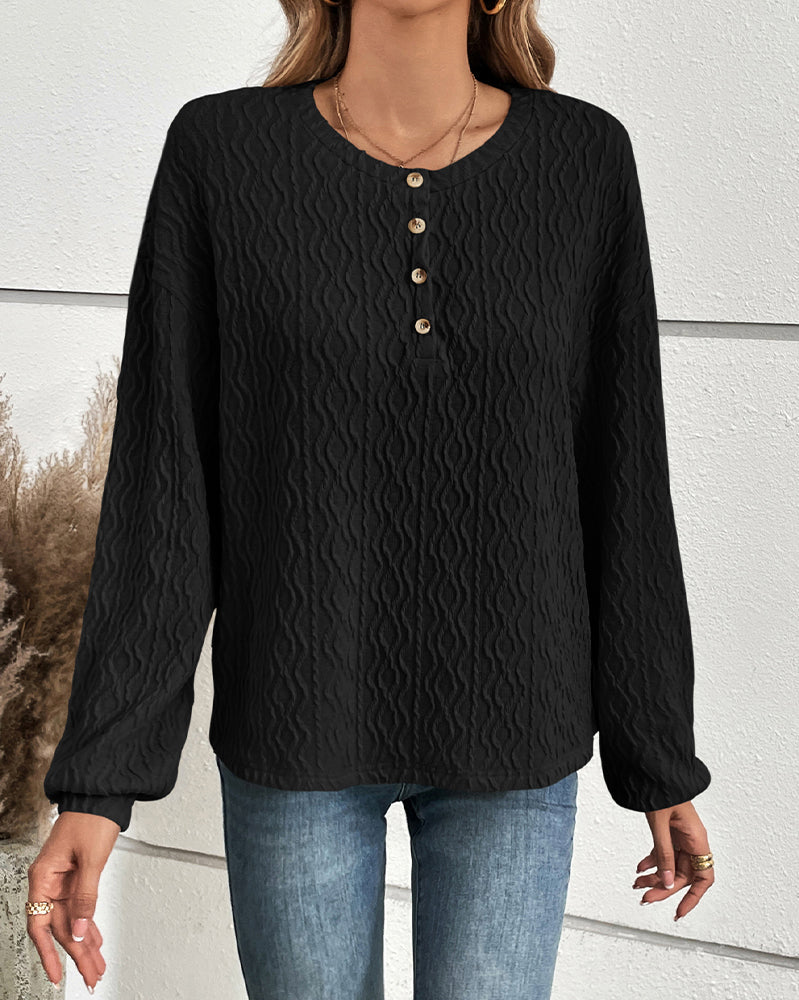 Plain top with buttons
