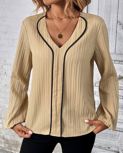 Elegant long-sleeved top