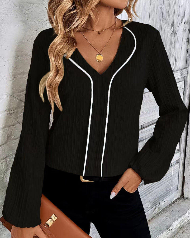 Elegant long-sleeved top