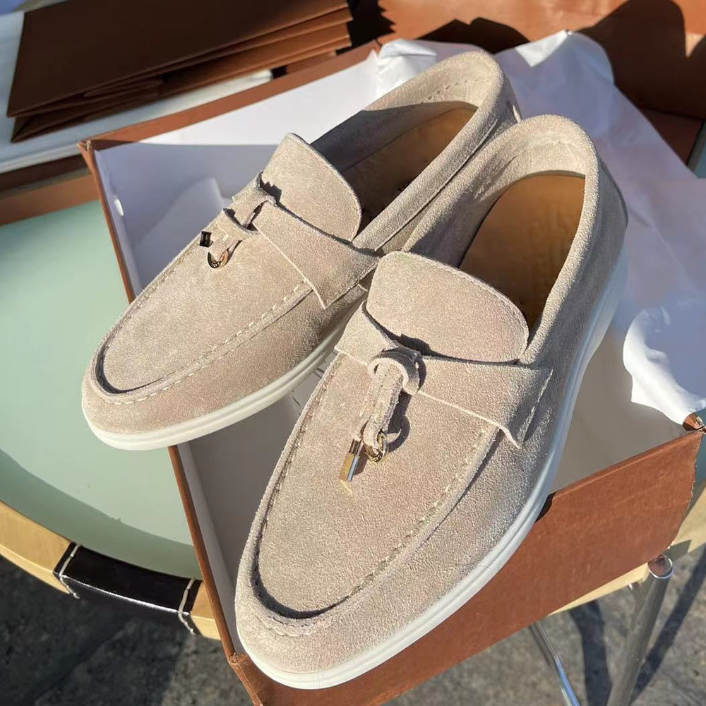 Elin | Suede ladies loafers