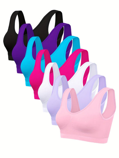 Eline | 7-piece set of seamless sports bras
