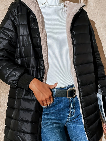 Eline | Fleece-lined jacket with zip fastening