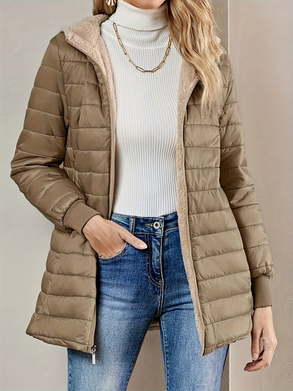 Eline | Fleece-lined jacket with zip fastening