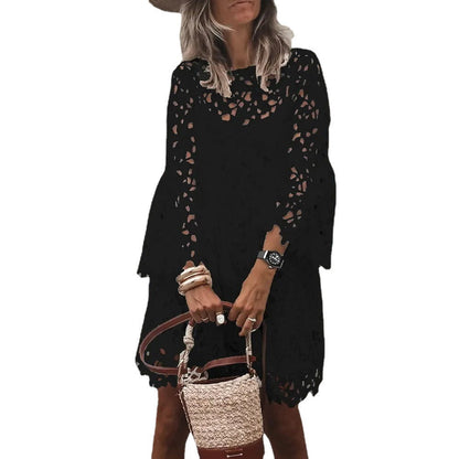 Eline | White Lace Swim Dress
