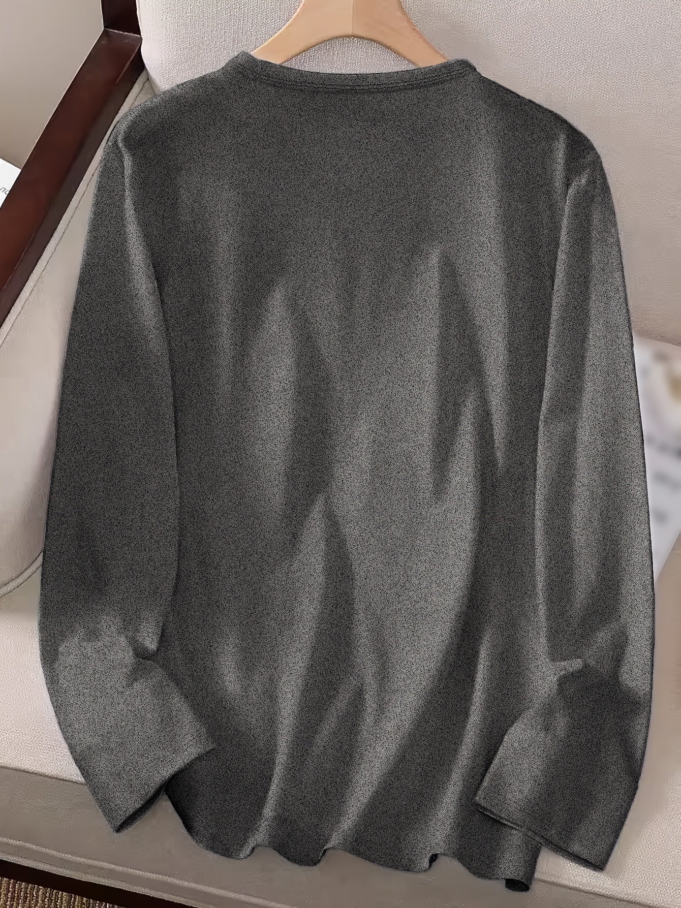 Elise | Festive Christmas Tree Print Long Sleeve T-Shirt