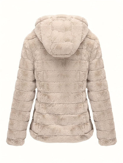 Elise | Stylish Solid Colour Teddy Coat