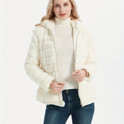 Elise | Stylish Solid Colour Teddy Coat