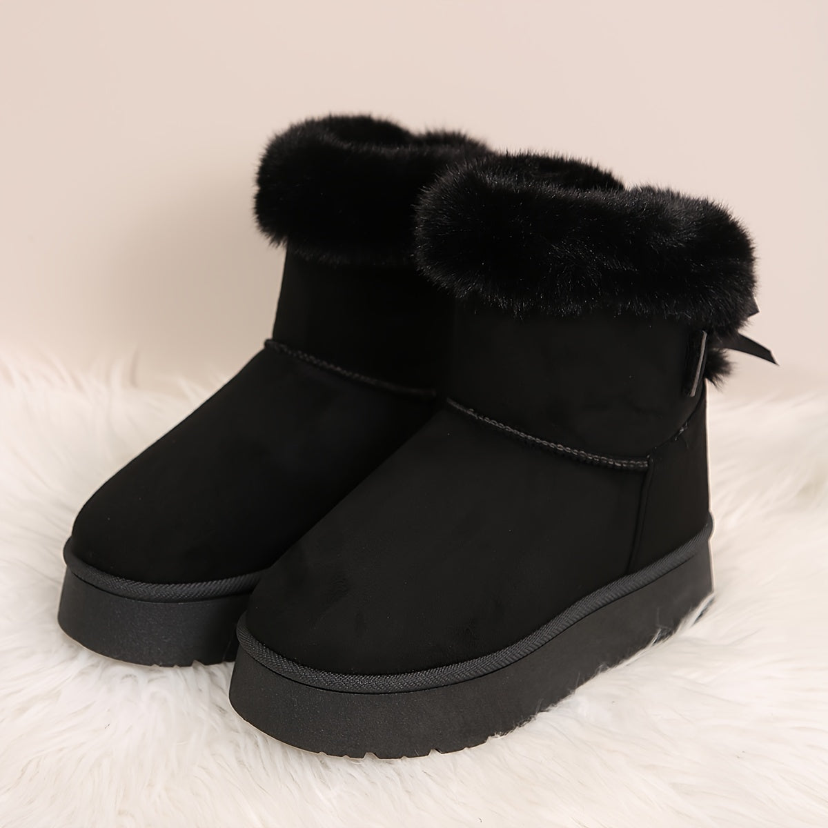 Ella | Plush-lined winter boots in solid colour