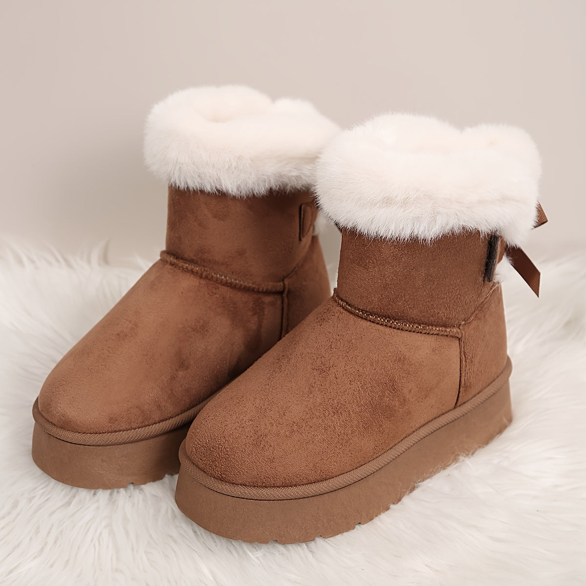 Ella | Plush-lined winter boots in solid colour