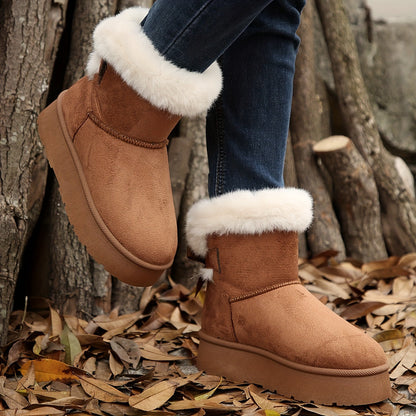 Ella | Plush-lined winter boots in solid colour