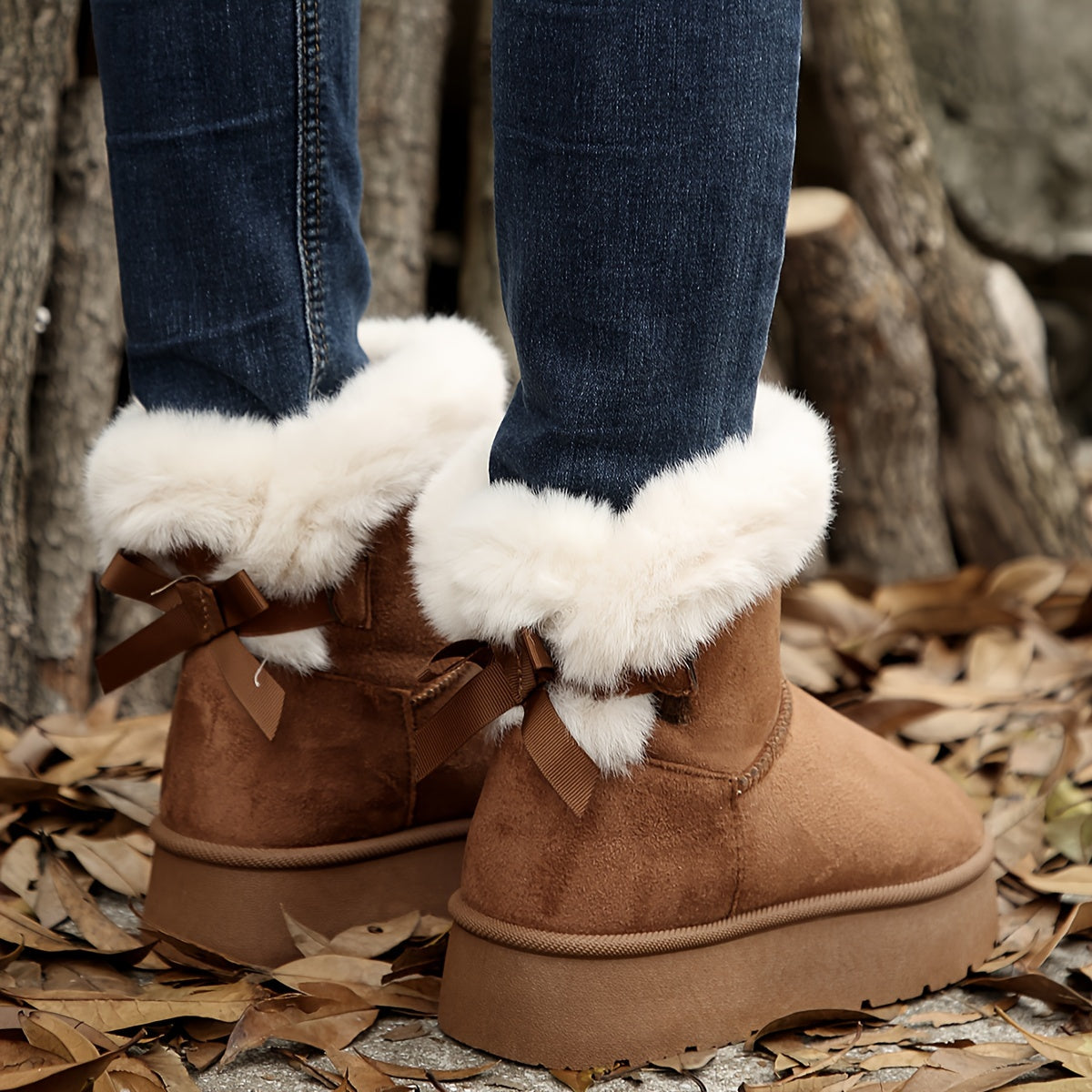 Ella | Plush-lined winter boots in solid colour