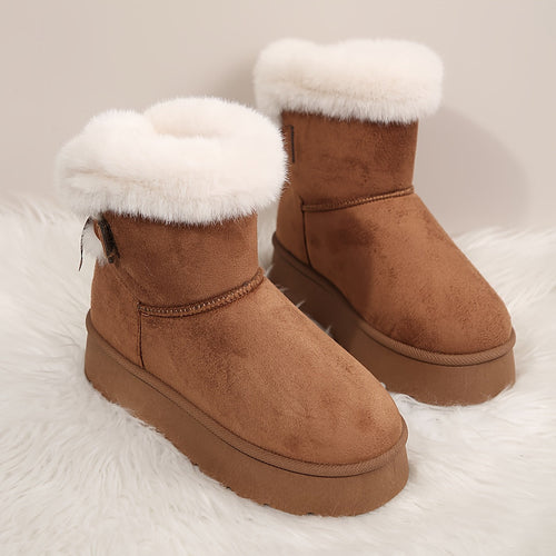 Ella | Plush-lined winter boots in solid colour