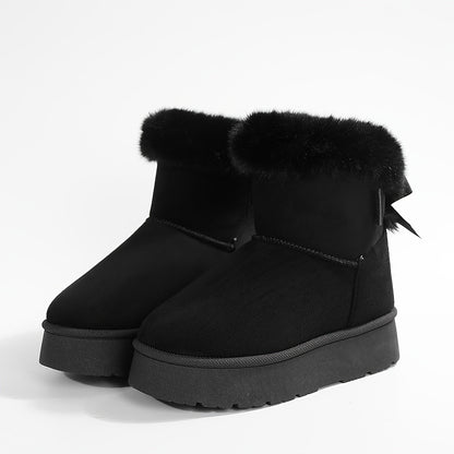 Ella | Plush-lined winter boots in solid colour