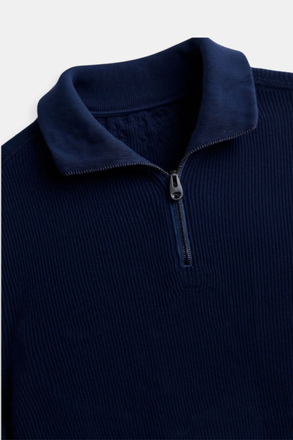 Emiel | Classic Knitted Wool Zip Jumper