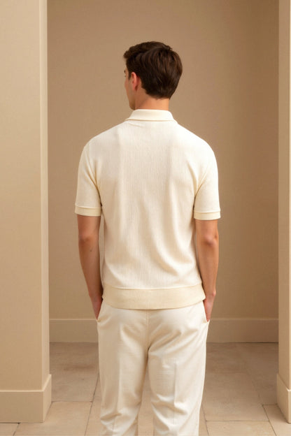 Emil | Polo T-shirt with Texture