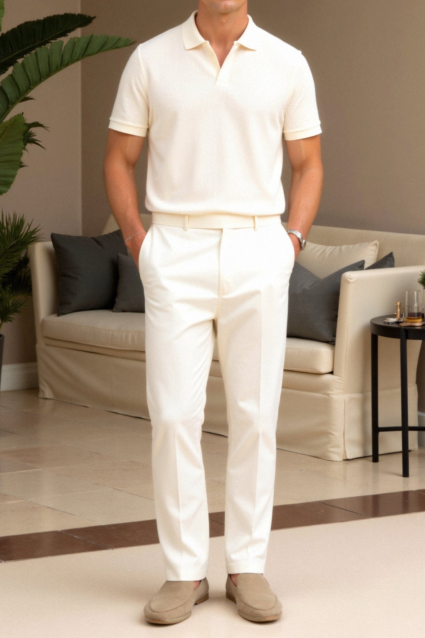 Emil | Polo T-shirt with Texture