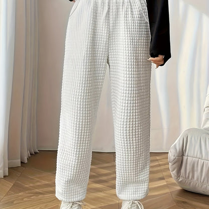 Emma | Casual waffle-knit women's training trousers