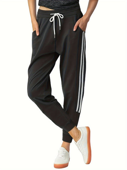 Emma | Women's Polyester Jogging Trousers with Drawstring and Pockets