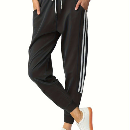 Emma | Women's Polyester Jogging Trousers with Drawstring and Pockets