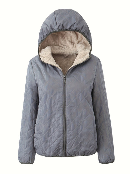 Emma | Padded Jacket with Zip and Hood