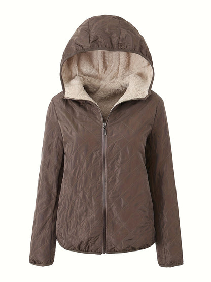Emma | Padded Jacket with Zip and Hood