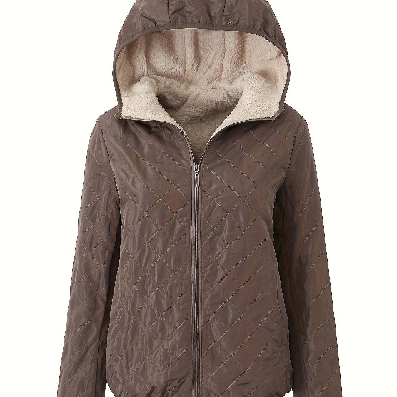 Emma | Padded Jacket with Zip and Hood