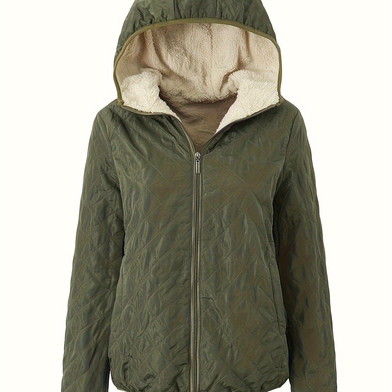 Emma | Padded Jacket with Zip and Hood