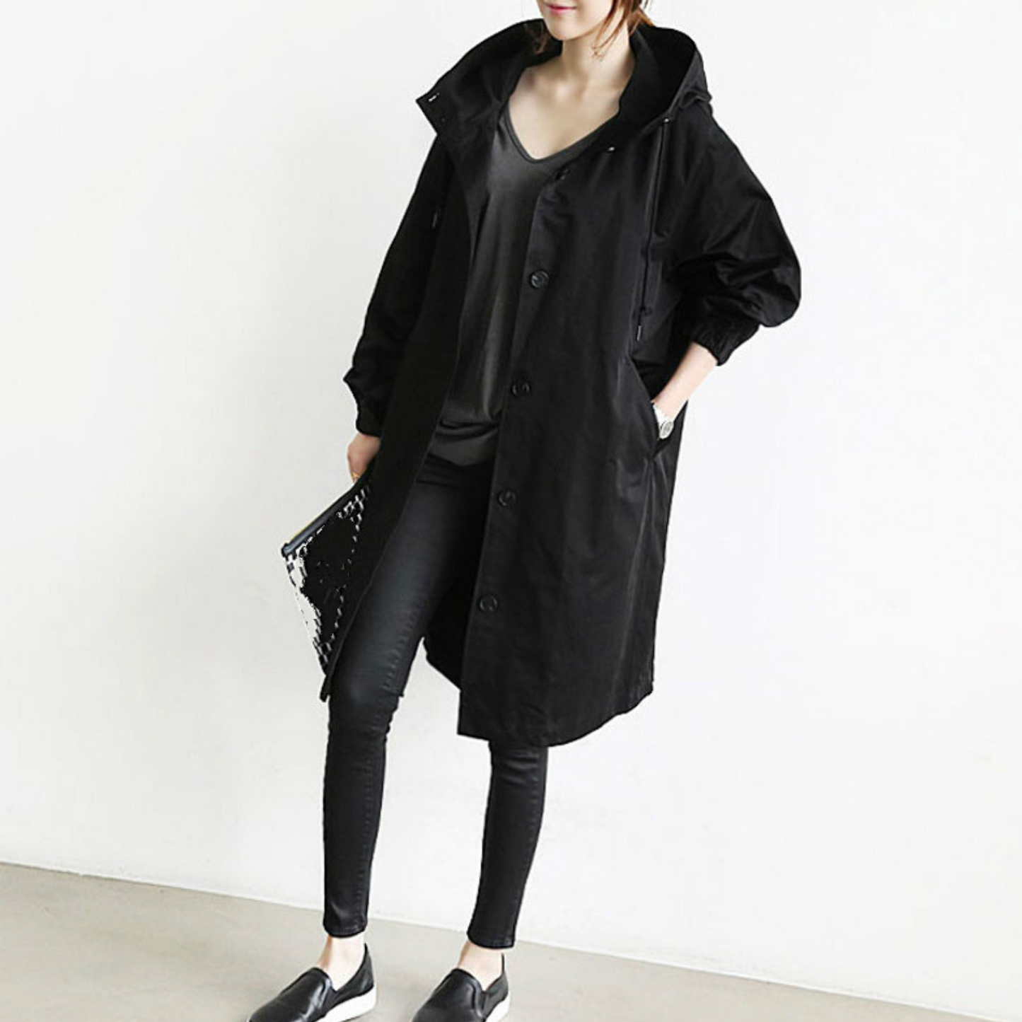 Esmée | Long ladies' trench coat in various colours