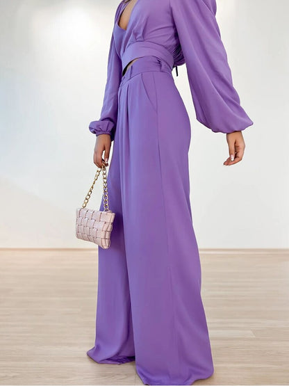 Esmée | Purple Two-Piece Set