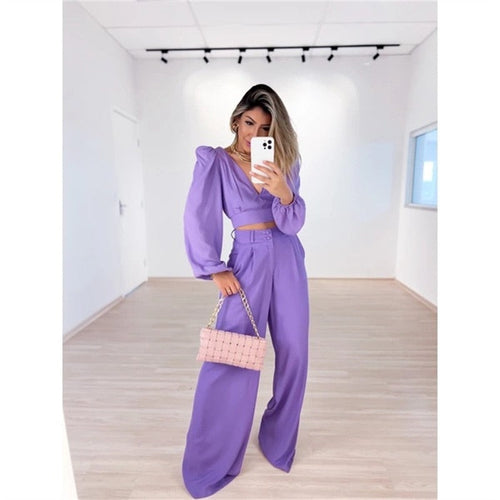 Esmée | Purple Two-Piece Set