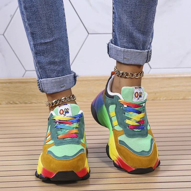 Eva | Comfortable Multicoloured Sneakers