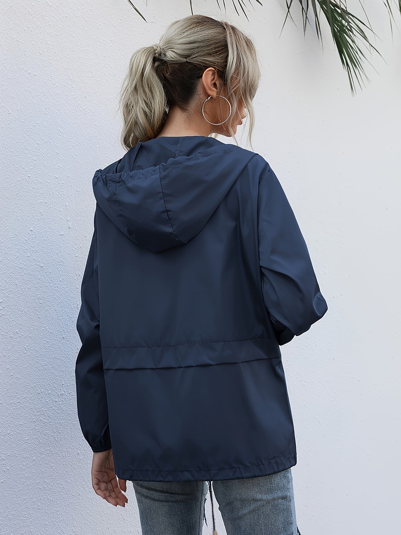 Eva | Plain Colour Windbreaker with Long Sleeves