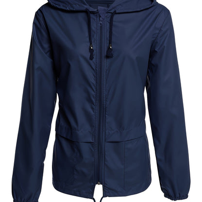 Eva | Plain Colour Windbreaker with Long Sleeves