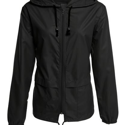 Eva | Plain Colour Windbreaker with Long Sleeves