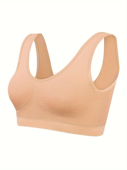 Eva | Set of 3 Plain Tank Tops and Seamless Sports Bra