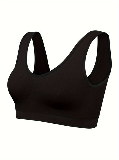 Eva | Set of 3 Plain Tank Tops and Seamless Sports Bra