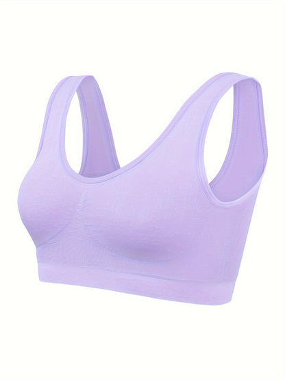 Eva | Set of 3 Plain Tank Tops and Seamless Sports Bra