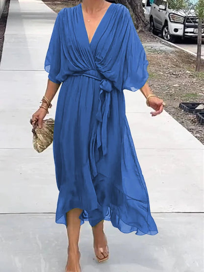 Eva | Elegant chiffon evening dress