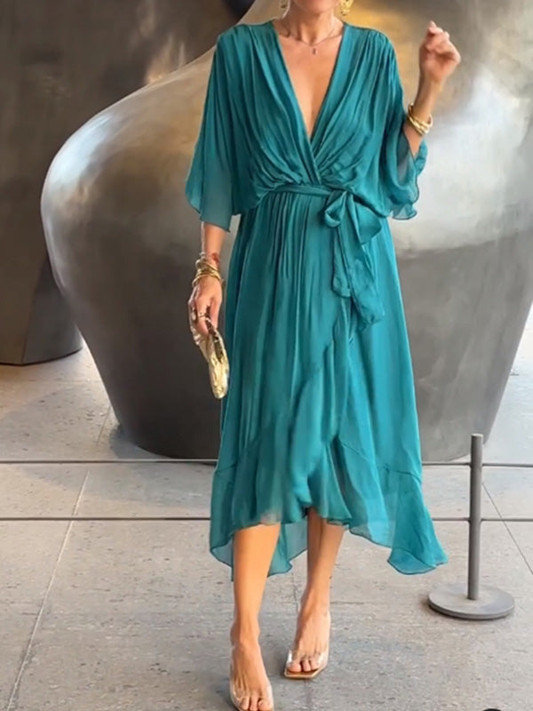 Eva | Elegant chiffon evening dress