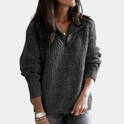 Evelien | Women's Jumper with Half Zip