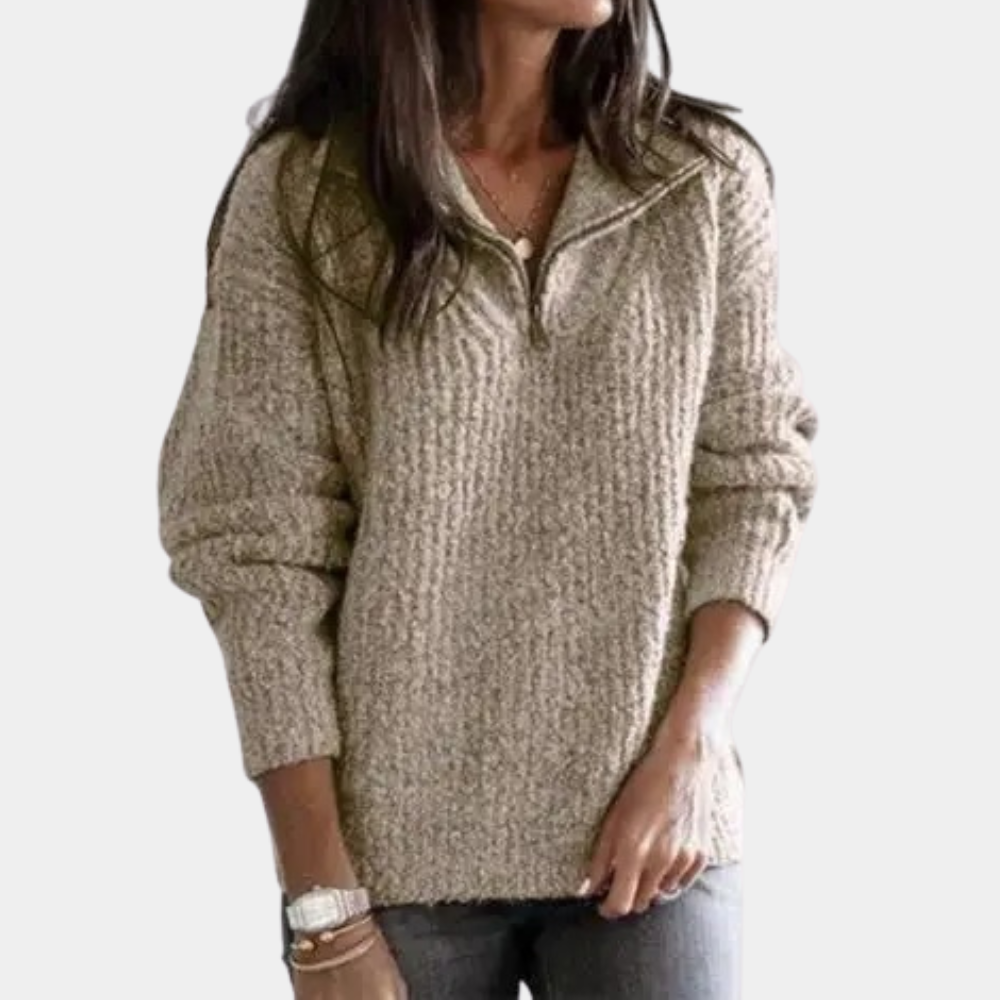 Evelien | Women's Jumper with Half Zip