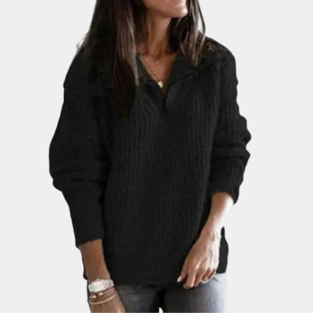 Evelien | Women's Jumper with Half Zip