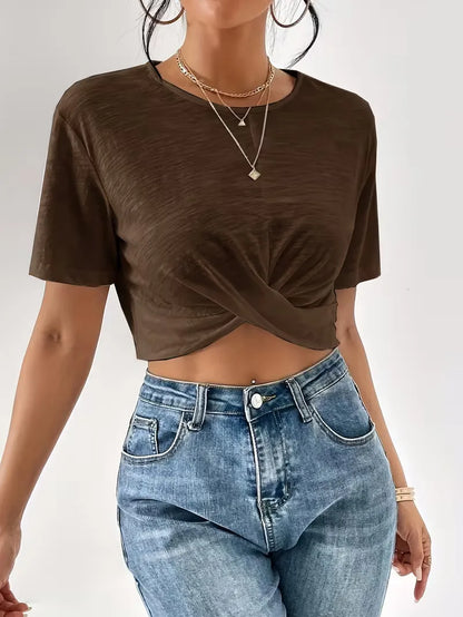 T-shirt with twist detail